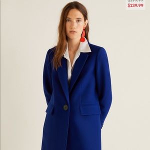 Mango blue coat